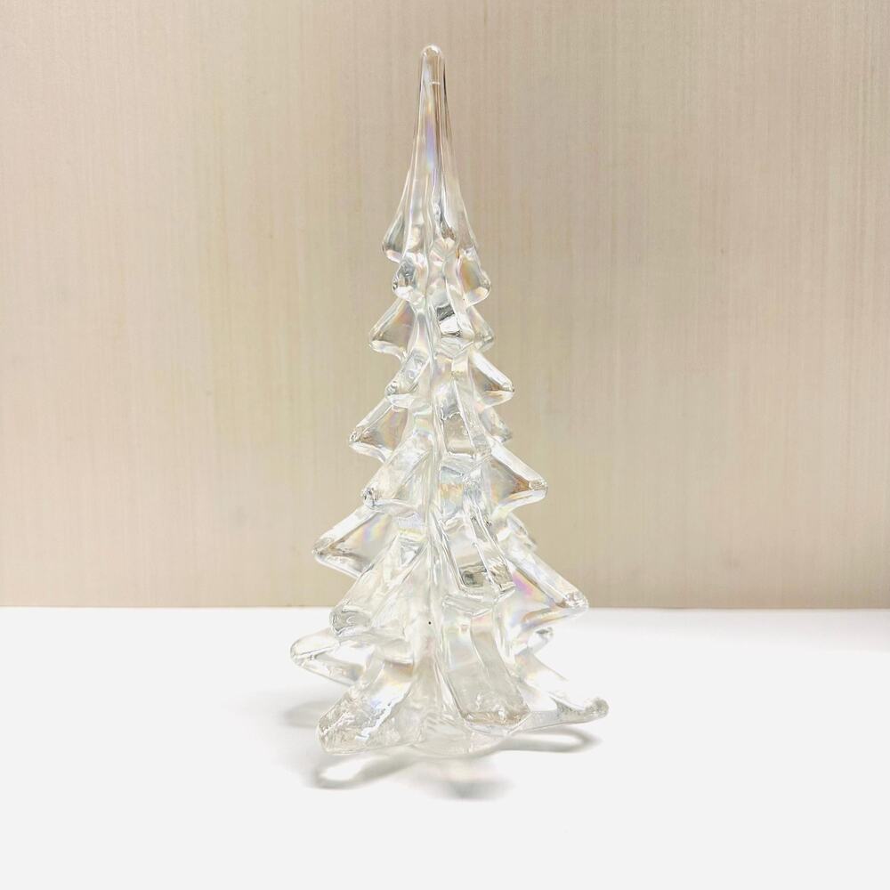 Vintage Iridescent Glass Christmas Tree AS IS